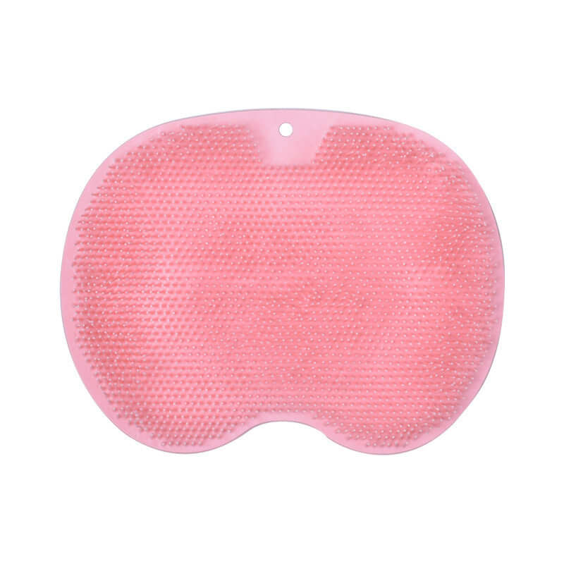 Massage Bath Brush Bathroom Non-slip Bath Mat Back Massage Brush Silicone Suction Cup Foot Rub Pad Body Cleaning Bathing Tool