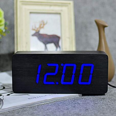 Wooden alarm clock