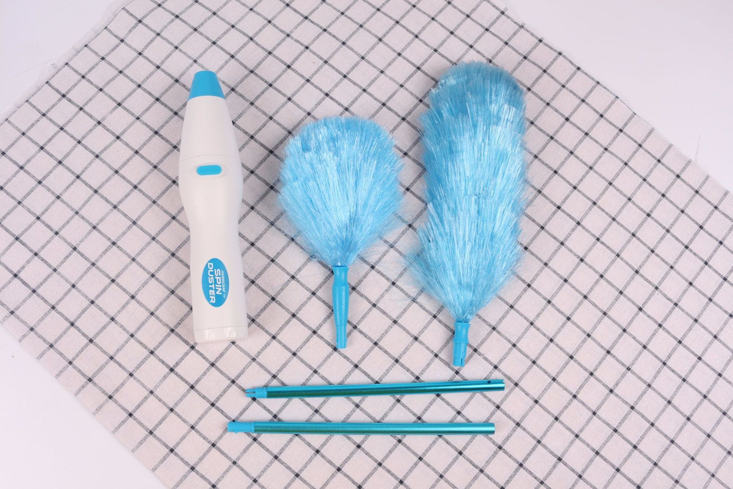 New Electrinic Hair Brush Spin Electric Hand Duster Motorized Dust Baguette Eliminates Dust House Clean Brush