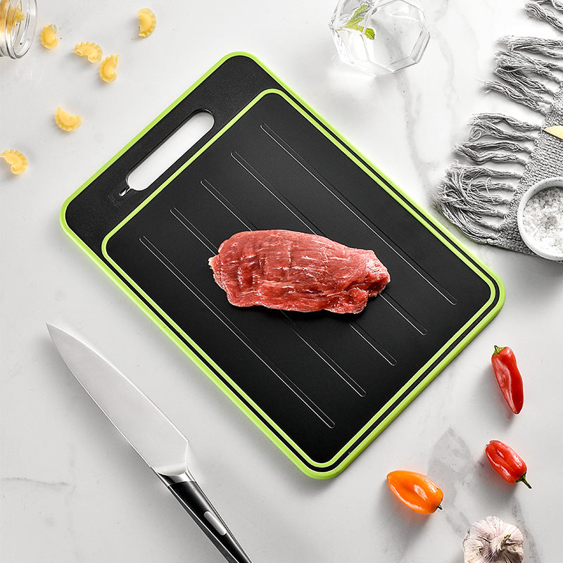 Double-side Cutting Board With Defrosting Function Chopping Board Kitchen Grinding Cutting Board With Knife Sharpener